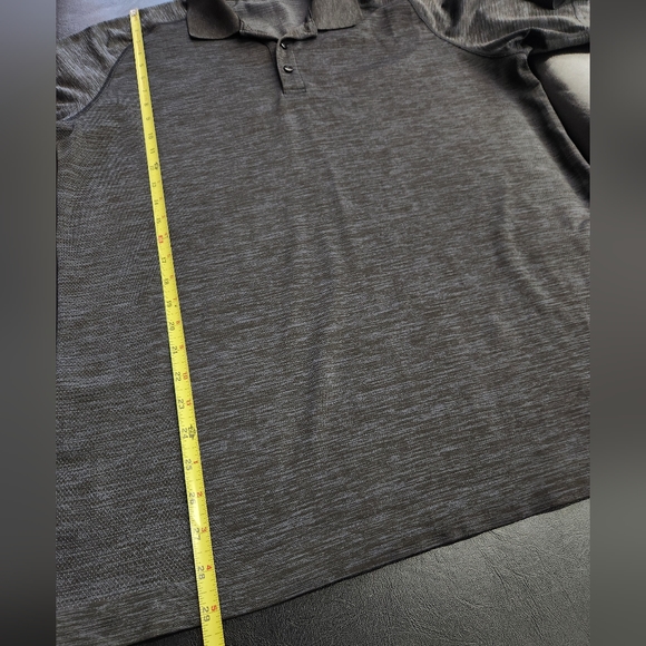 Lululemon Men's Metal Vent Performance Polo Shirt Short Sleeve Gray Size XL - Picture 8 of 8